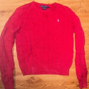 Ralph Lauren Vibrant Red Knit Pullover